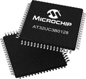 Фото 1/2 AT32UC3B0128-A2UT, 32bit AVR32 Microcontroller, AT32, 60MHz, 128 kB Flash, 64-Pin TQFP