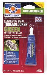 Фото 1/2 29000, Клей Клей анаэробный проникающий зеленый Permatex Penetrating Grade Threadlocker GREEN 6 мл (блистер