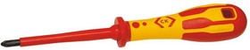 Фото 1/2 T49142-1, Phillips Insulated Screwdriver, PH1 Tip, 80 mm Blade, VDE/1000V, 187 mm Overall