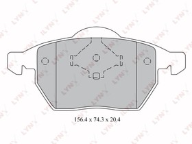 Фото 1/6 BD1213, К-кт колодок для диск. тормозов AUDI A4 1.6-2.8 94-00, VW PASSAT 1.6-2.8 96-00,