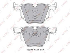 Фото 1/7 BD-1428, BD-1428 Колодки тормозные LYNXauto