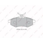 BD2204, К-кт колодок для диск. тормозов CITROEN C2/C3 1.1-1.4D 02-,