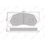 BD-5103, Колодки тормозные дисковые | перед |