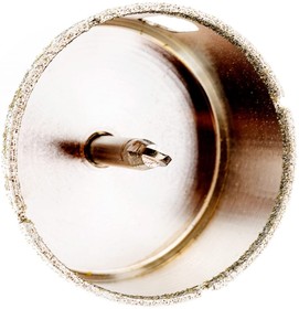 Фото 1/4 Коронка алмазная с центрирующим сверлом по керамограниту и керамике 55мм 576255