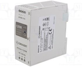 89452122, Power supply: switched-mode; for DIN rail; 120W; 24VDC; 5A; 89%