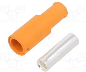 LCA60-F, Plug; DC supply; LC; female; PIN: 1; for cable; soldering; orange