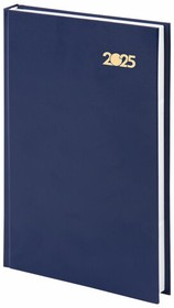 Фото 1/5 Ежедневник датированный 2025 145х215 мм, А5, STAFF, обложка бумвинил, синий, 116013
