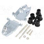 CCOV15-MEL-RG, Корпус для разъемов D-Sub, D-Sub HD 26pin,D-sub 15pin, прямой