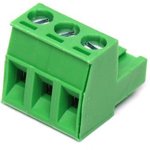 37.003, Conn Terminal Block 3 POS 5.08mm Screw Cable Mount 15A