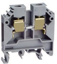 CTS6U, Connector Terminal Block - DIN Rail - Feed Through - 50A - 600V - 8mm - 22-8AWG - 2 Position - Gray - 47 x 43 mm.