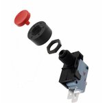 3832510MR, Pushbutton Switches SPDT Push Button Switch Red
