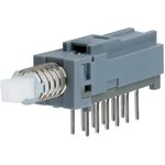 PBH4UOANAGX, Pushbutton Switch - 4PDT - Standard - 100mA - 30VDC - On-(Off) ...