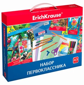 Фото 1/10 Набор школьных принадлежностей в подарочной коробке ERICH KRAUSE, 43 предмета, 45413