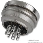 T 3507 100, Circular DIN Connectors 8P RECEPT PANEL MNT