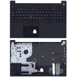 Клавиатура (топ-панель) для ноутбука Lenovo ThinkPad E15 черная с черным топкейсом