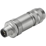 1118910000, 8 Position Circular Connector Receptacle, Male Pins Screw