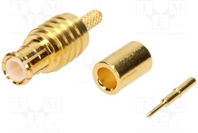 MCX1121A13G1450, Вилка; MCX; "папа"; прямой; 50Ом; RG178(A,B),RG196(A); обжим