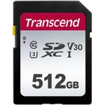 Карта памяти SDXC UHS-I U3 Transcend 512 ГБ, 100 МБ/с, Class 10, TS512GSDC300S ...