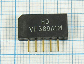 Кварцевый фильтр 38900, Корпус SIP5K ,Выводы 5P ,HDVF389A1M ,Полосовой