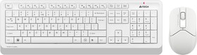 Фото 1/8 Клавиатура + мышь A4Tech Fstyler FG1012 клав:белый мышь:белый USB беспроводная Multimedia (FG1012 WHITE)