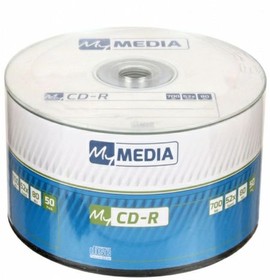 Фото 1/4 Диск CD-R MyMedia 700Mb 52x Pack wrap (50шт) (69201)