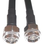 L09999B3614, Male N Type to Male N Type Coaxial Cable, 2m, RG213 Coaxial, Terminated