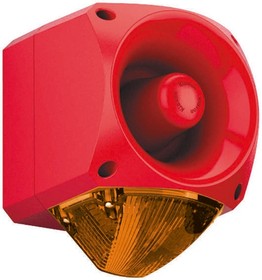 PNC-0015, Nexus Series Amber Sounder Beacon, 10 60 V dc, Wall Mount, 110dB at 1 Metre