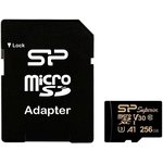 SP256GBSTXDV3V1GSP, Флеш карта microSD 256GB Silicon Power Superior Golden A1 ...