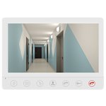 Видеодомофон для дома ALFA 7", цвет белый,сенсорные кнопки, подключение 2-х панелей и 2-х видеокамер