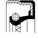 01016959B, Сальник ступицы колеса 72x90x12 NBR B1BADRWX2