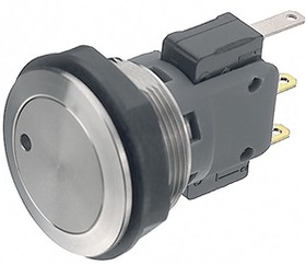1241.6663.1121000, Pushbutton Switch, Vandal Proof Momentary Function 3 A 125 VAC / 250 VAC 1CO IP67
