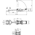 Защелка натяжная, усилие 175 кг 361-2