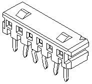 52418-0410, PCB Receptacle, Board-to-Board, Signal, 2 мм, 1 ряд(-ов), 4 контакт(-ов)
