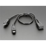 3030, Cable Assembly USB 0.18m/0.3m Micro USB Type B to 2Micro USB Type B