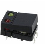 B3J-5100, Tactile Switches BLK BUTTON HINGED RED/YELLOW LED TACT
