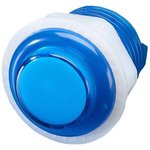 3432, Adafruit Accessories Mini LED Arcade Button - 24mm Translucent Blue