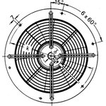 W4S250-CA02-02, W4S250 Series Axial Fan, 230 V ac, AC Operation, 870m³/h, 72W ...