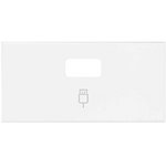 Simon 100 Белый матовый Накладка розетки USB