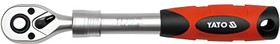 Фото 1/5 YT-0298, Трещотка с пластмассовой ручкой 72 зуба, 3/8 inch, телескопическая 215-315 мм, держатель для подвеши