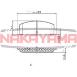 P0351NY, Торм. колодки задние Mazda 626 GF 97-, 6 02- ,323 BJ 98-