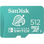 Карта памяти 512Gb MicroSD SanDisk Nintendo Switch (SDSQXAO-512G-GN3ZN)