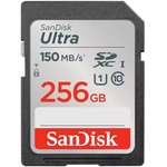 SDSDUNC-256G-GN6IN, Флеш карта SD 256GB SanDisk SDXC Class 10 UHS-I Ultra 120MB/s