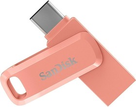 SDDDC3-128G-G46PC, Флеш накопитель 128GB SanDisk Ultra Dual Drive Go, USB 3.1 - USB Type-C Peach Amber