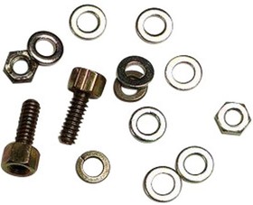 Фото 1/2 3341-7-KIT, Thumb Screw Kit For Metal D Sub Junction Shells For Round Cable
