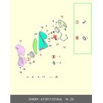 A118111210CA, Ролик приводного ремня A21/B11/B14/M11/M12/T11 (1,8-2,0) (ОРИГ) [ORG]