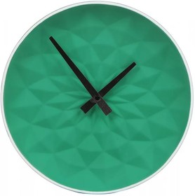 18-303 Часы настенные керамические, круглые, размер 25.5*25.5*5.5 см, зеленые (Китай), шт