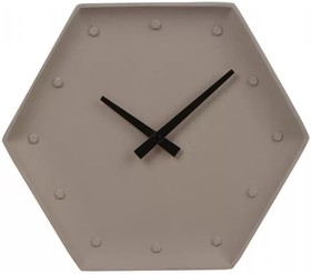 18-309 Часы настенные, шестигранные, размер 31*26.8*5.5 см, бетон (Китай), шт