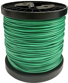 Провод гибкий силиконовый AWG 22 (0,35 мм кв); зеленый 100 м