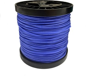 Фото 1/2 Провод гибкий силиконовый AWG 22 (0,35 мм кв) синий 100 м