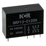 NRP13-C12DH, реле на плату 5А/240VAC 1FormC 12В 29х20х12,8мм, аналог для 4-1415542-8